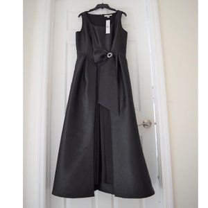 Kay Unger Scoop Neck Walk Thru Jumpsuit Dress